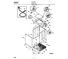 White-Westinghouse WWX433RBW4 cabinet/top diagram