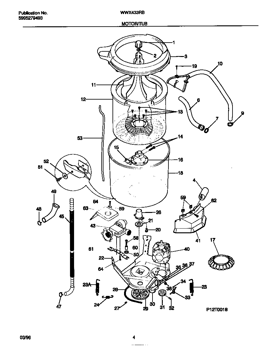 Motor/tub