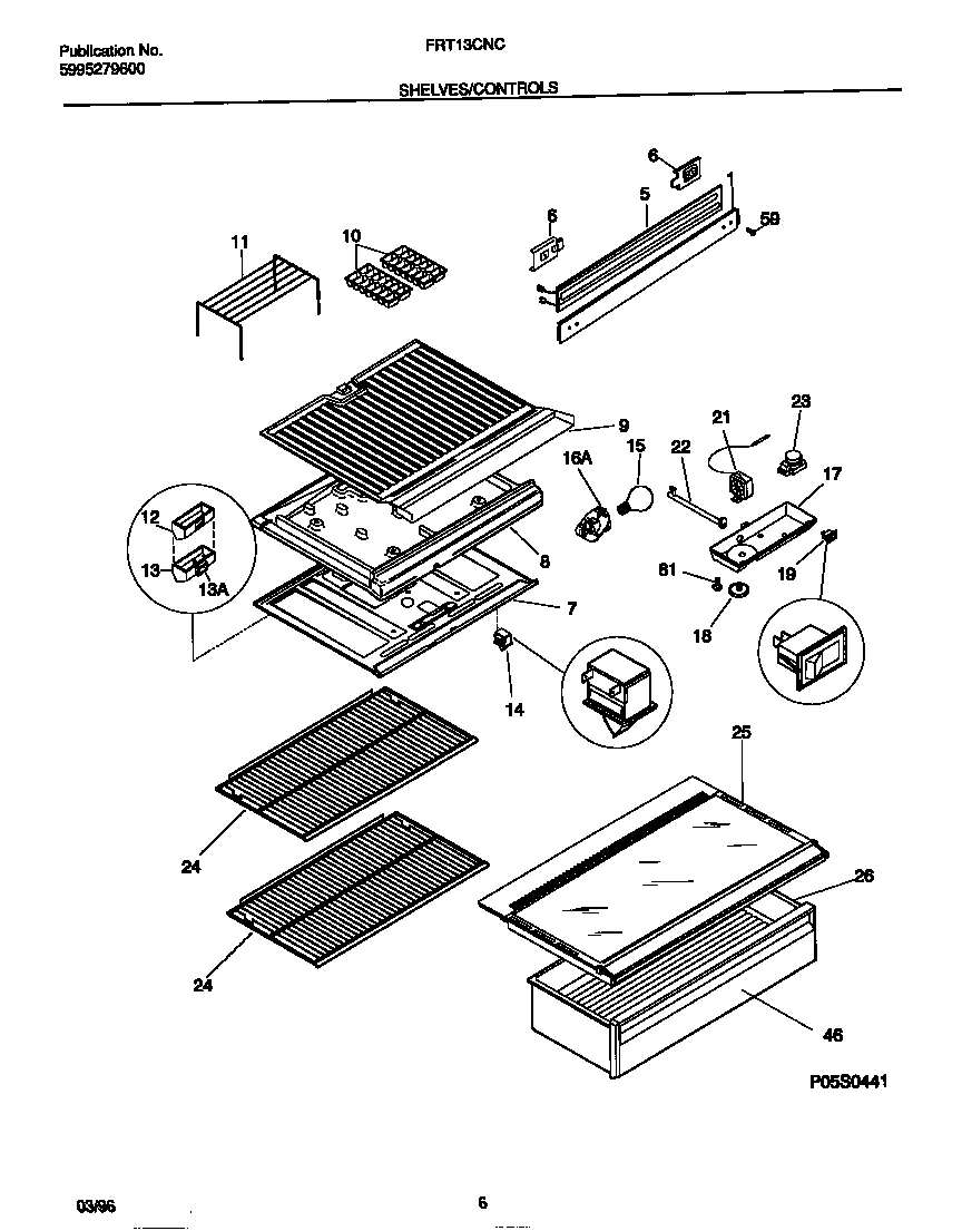 Shelves/controls