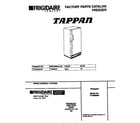 Tappan TFU09M4EW0 cover diagram