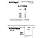 Universal/Multiflex (Frigidaire) MWX111REW0 cover diagram