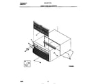 White-Westinghouse WAC052T7A2A cabinet front and wrapper diagram