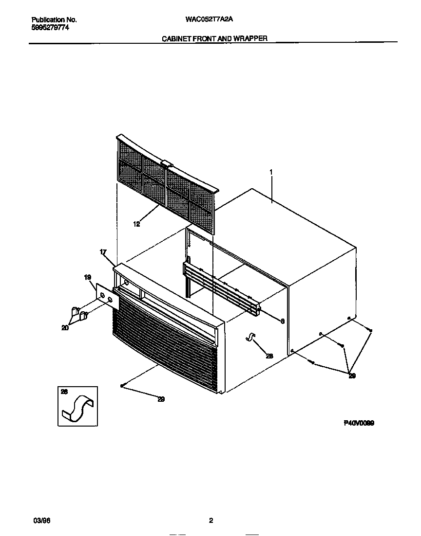 Cabinet front and wrapper