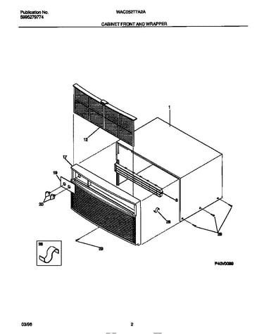 Cabinet front and wrapper