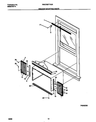 Window mounting parts