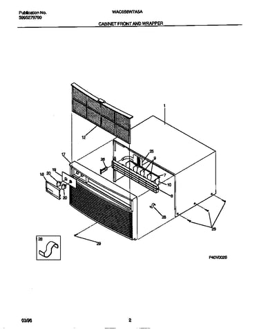 Cabinet front and wrapper