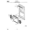 White-Westinghouse WAC056W7A5A window mounting parts diagram