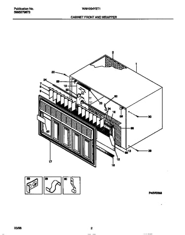 Cabinet front and wrapper