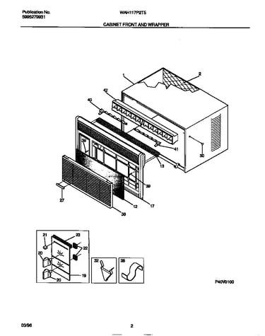 Cabinet front and wrapper