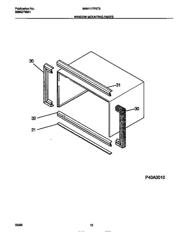 Window mounting parts