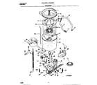 Frigidaire FWX133RBS3 motor/tub diagram