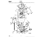 Frigidaire FWS235RBS2 motor/tub diagram