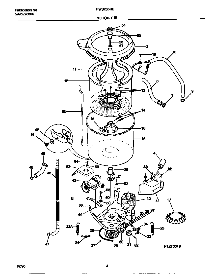 Motor/tub