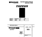 Tappan TGB500CCB1 cover diagram