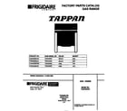 Tappan TGF645WCD1 cover diagram