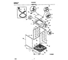 White-Westinghouse WWS445RBD3 cabinet/top diagram