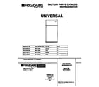 Universal/Multiflex (Frigidaire) MRT21BRCD1 cover diagram