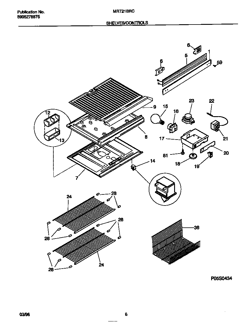 Shelves/controls