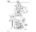 White-Westinghouse WWX645RBD4 motor/tub diagram