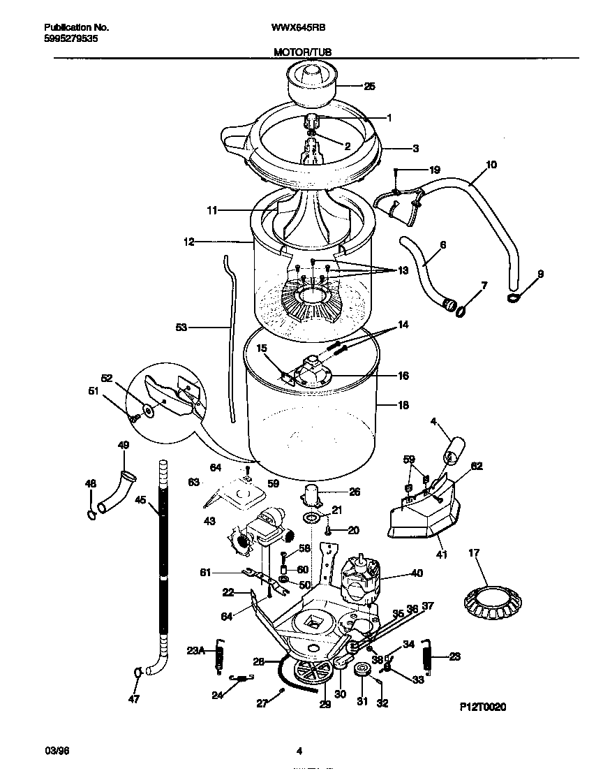 Motor/tub