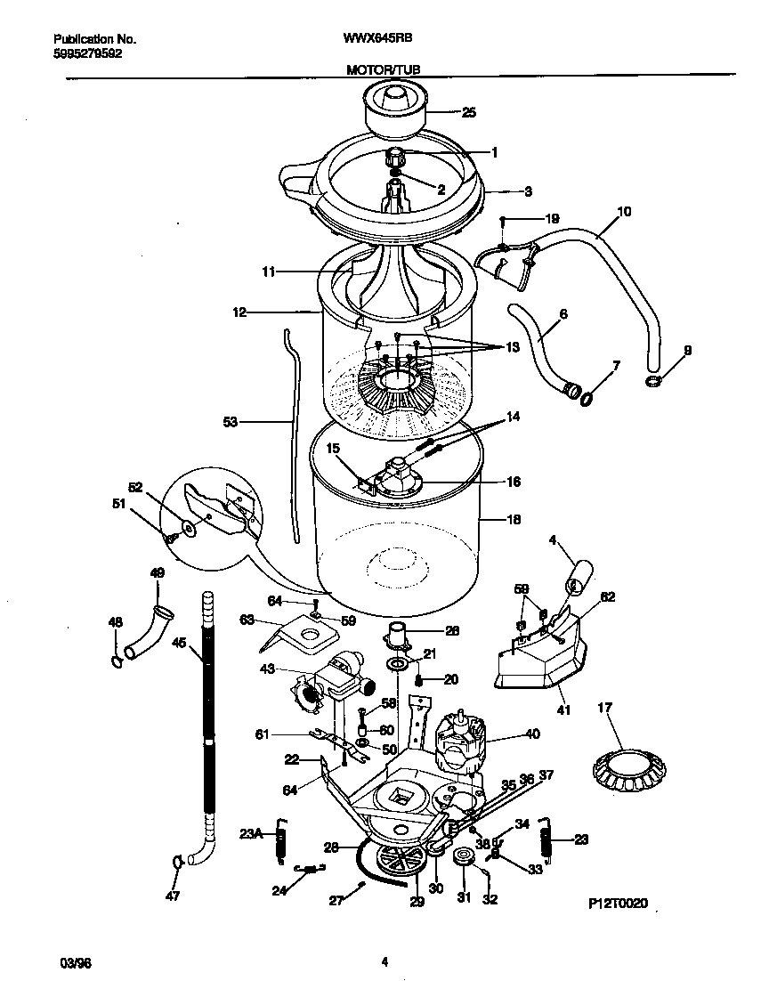 Motor/tub