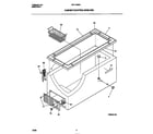 Universal/Multiflex (Frigidaire) MFC13M3BW2 cabinet/control/shelves diagram