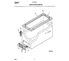 Universal/Multiflex (Frigidaire) MFC13M0BW2 cabinet/control/shelves diagram