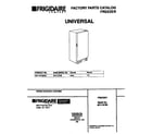 Universal/Multiflex (Frigidaire) MFU16F3BW5 cover diagram