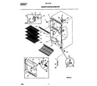 Universal/Multiflex (Frigidaire) MFU16F3BW5 cabinet/control/shelves diagram