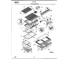 Universal/Multiflex (Frigidaire) MRT18PNEW0 shelves/controls diagram