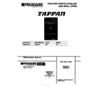 Tappan TGB500CCB2 cover diagram