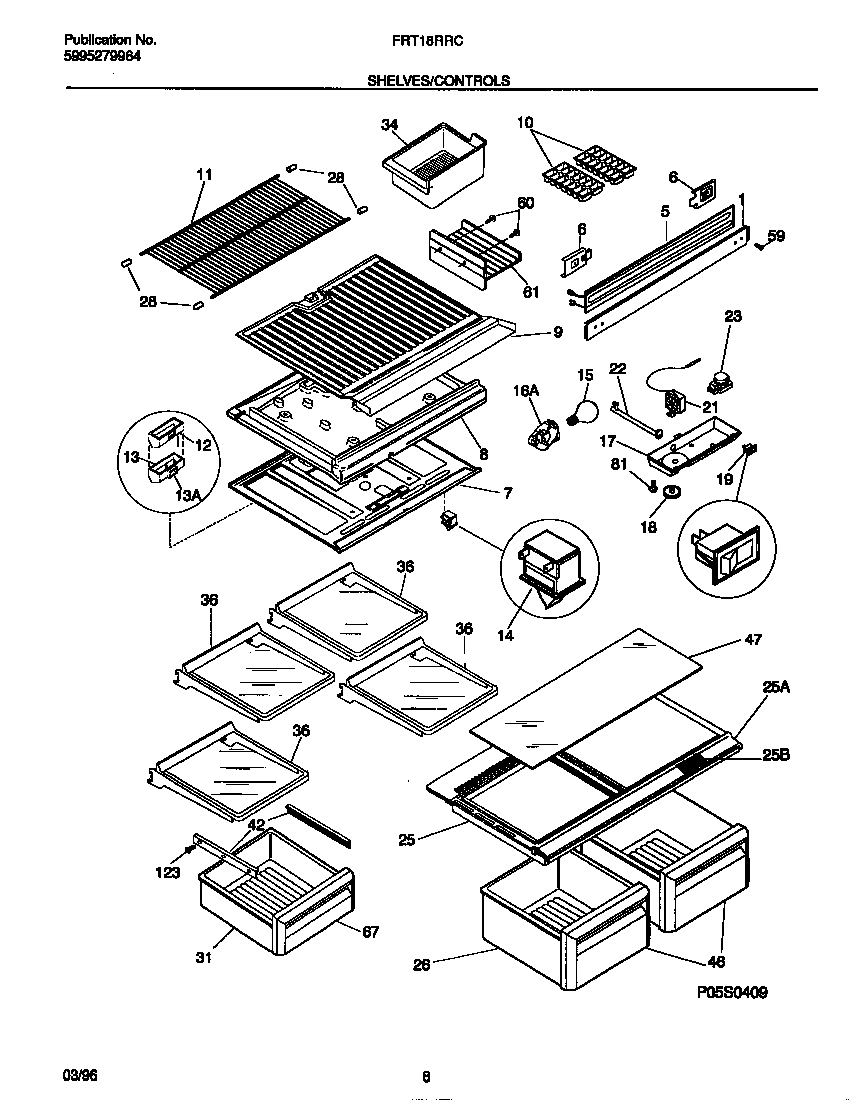 Shelves/controls