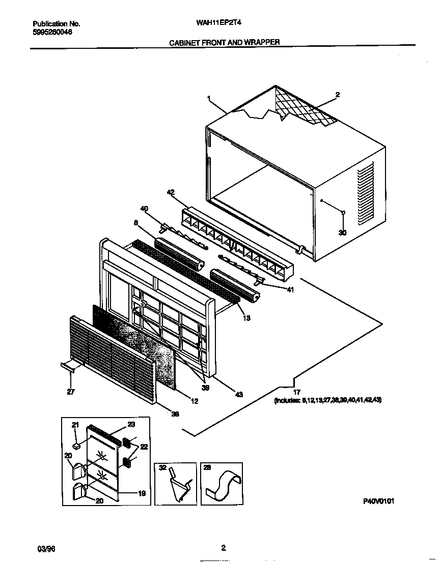 CABINET FRONT AND WRAPPER