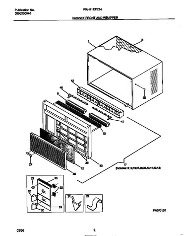 Cabinet front and wrapper