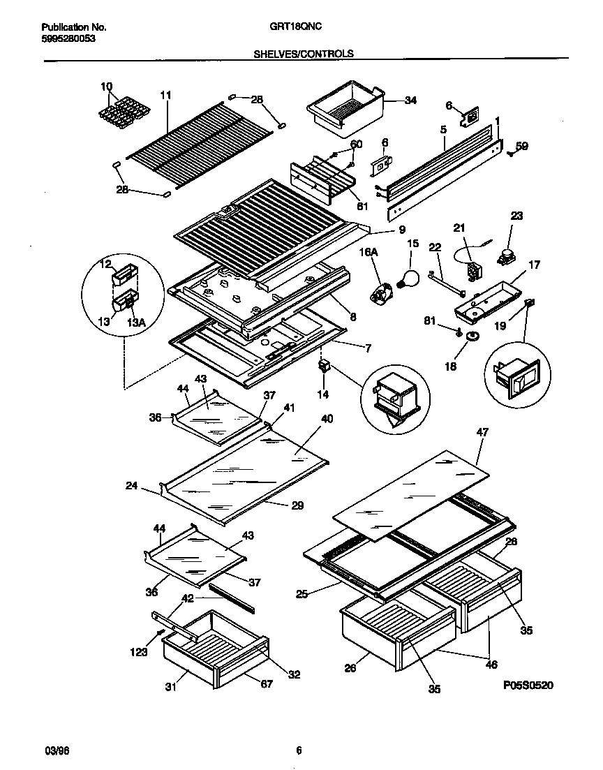 SHELVES/CONTROLS