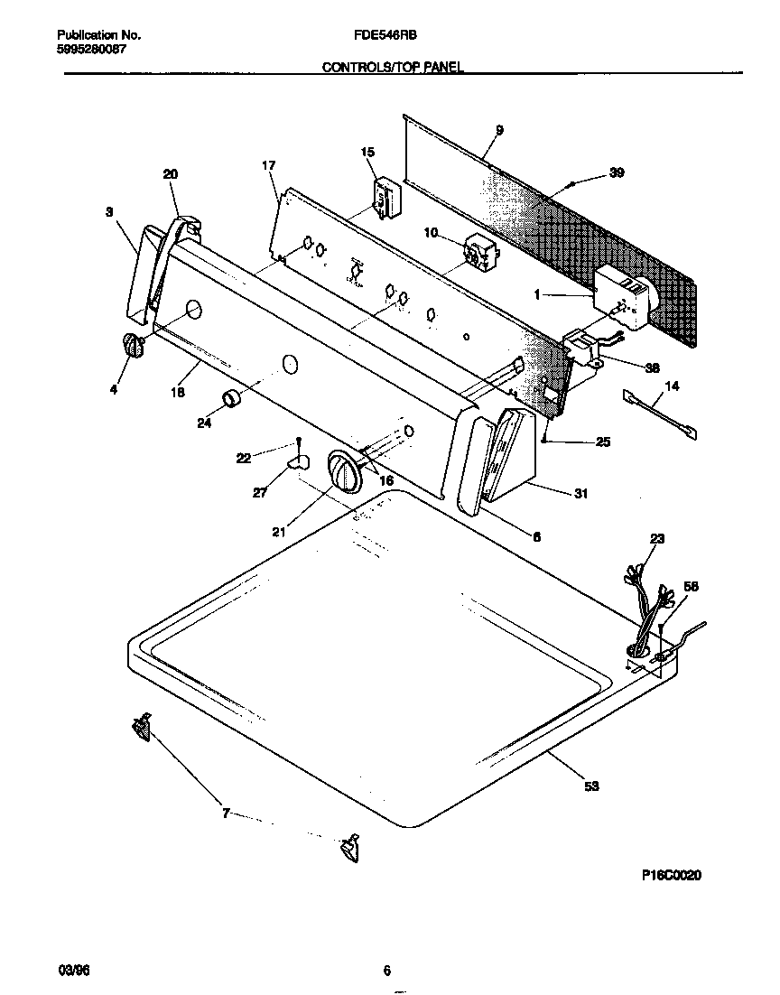 Controls/top panel