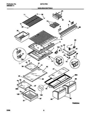 Shelves/controls