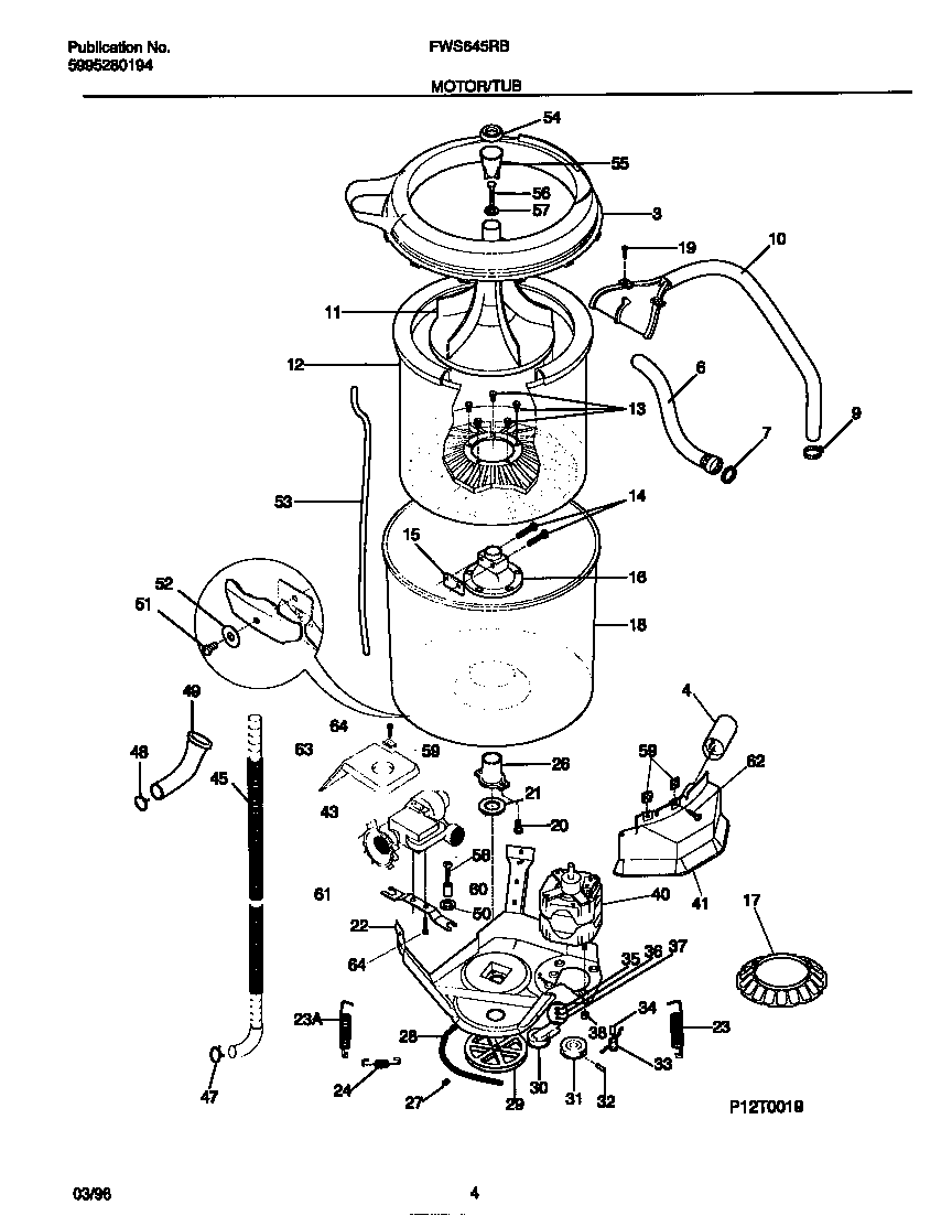Motor/tub