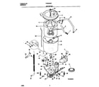 Frigidaire FWS845GCS3 motor/tub diagram