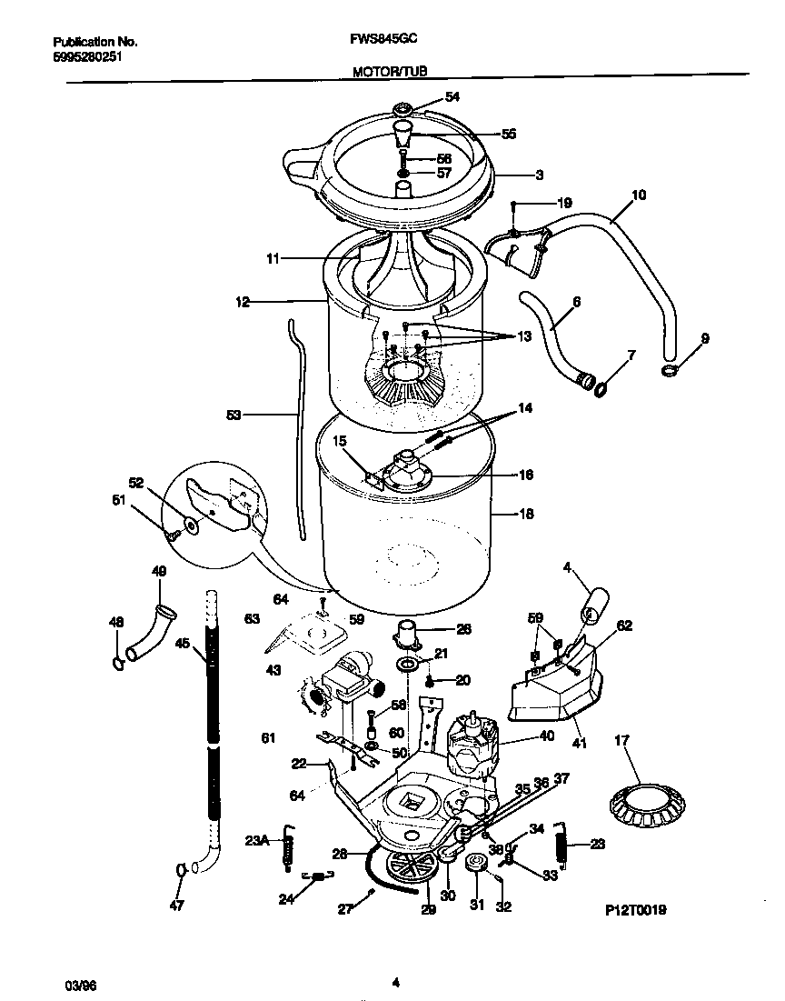 Motor/tub