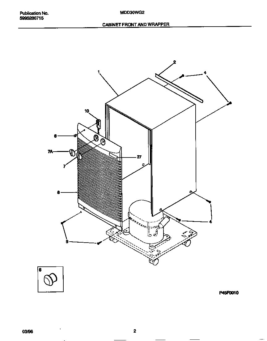 Cabinet front and wrapper
