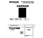 Tappan TEB554CCB2 cover diagram