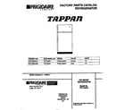 Tappan TRT15DRCW2 cover diagram