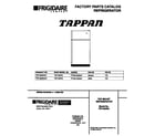 Tappan TRT18GRCW1 cover diagram
