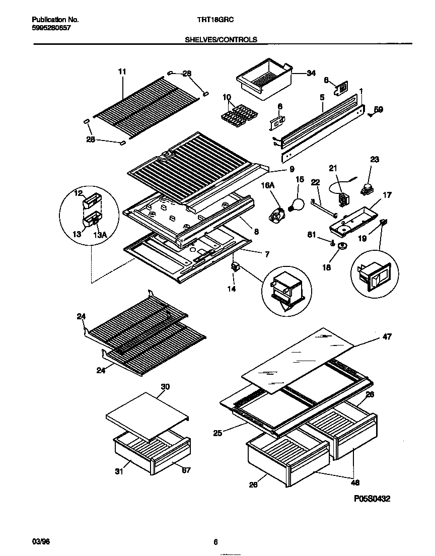 Shelves/controls