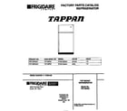 Tappan TRT18PNCW1 cover diagram