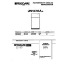 Universal/Multiflex (Frigidaire) MRT18TRCD2 cover diagram