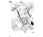 Frigidaire FDE546RES0 cabinet/drum diagram