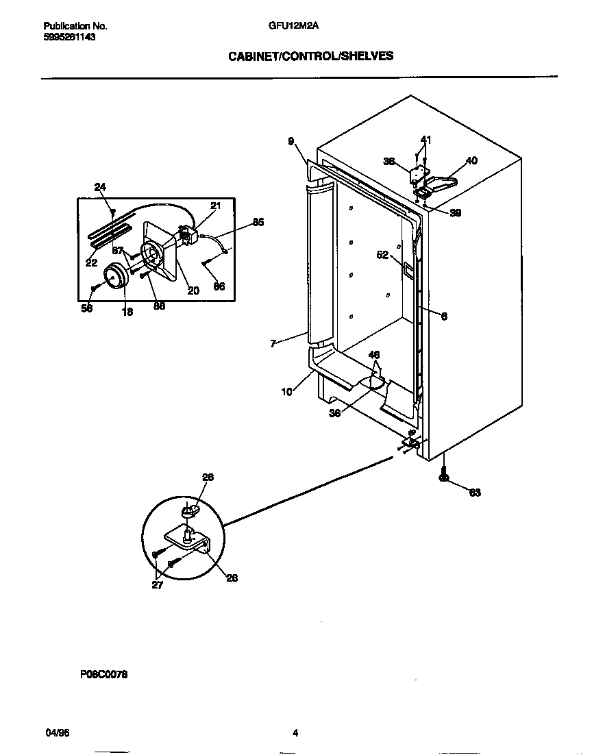 Cabinet/controls/shelves