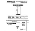 Universal/Multiflex (Frigidaire) MRS22WRCW2 cover diagram